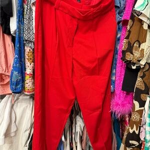 Stylish Red Women's Pants